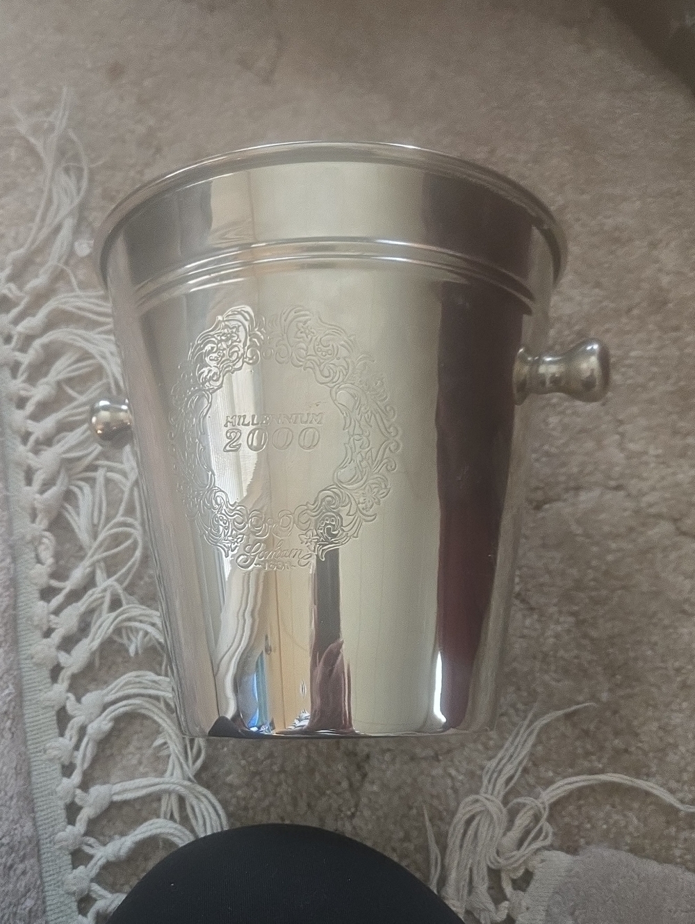 Lenox Silver Engraved Champagne Ice Bucket